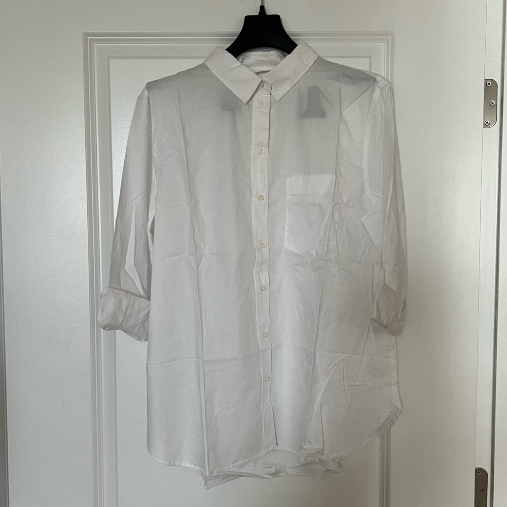 H&M White Long Sleeve Shirt